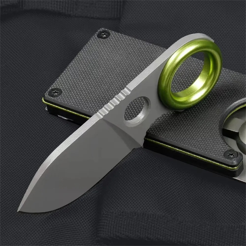 Edc Everyday Carry Knives - Mini Ring Fixed Blade Knife Stainless