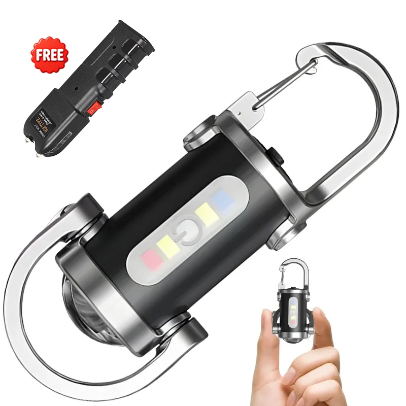 Keychain Flashlight - USB Rechargeable Keychain Flashlights, 800LM EDC