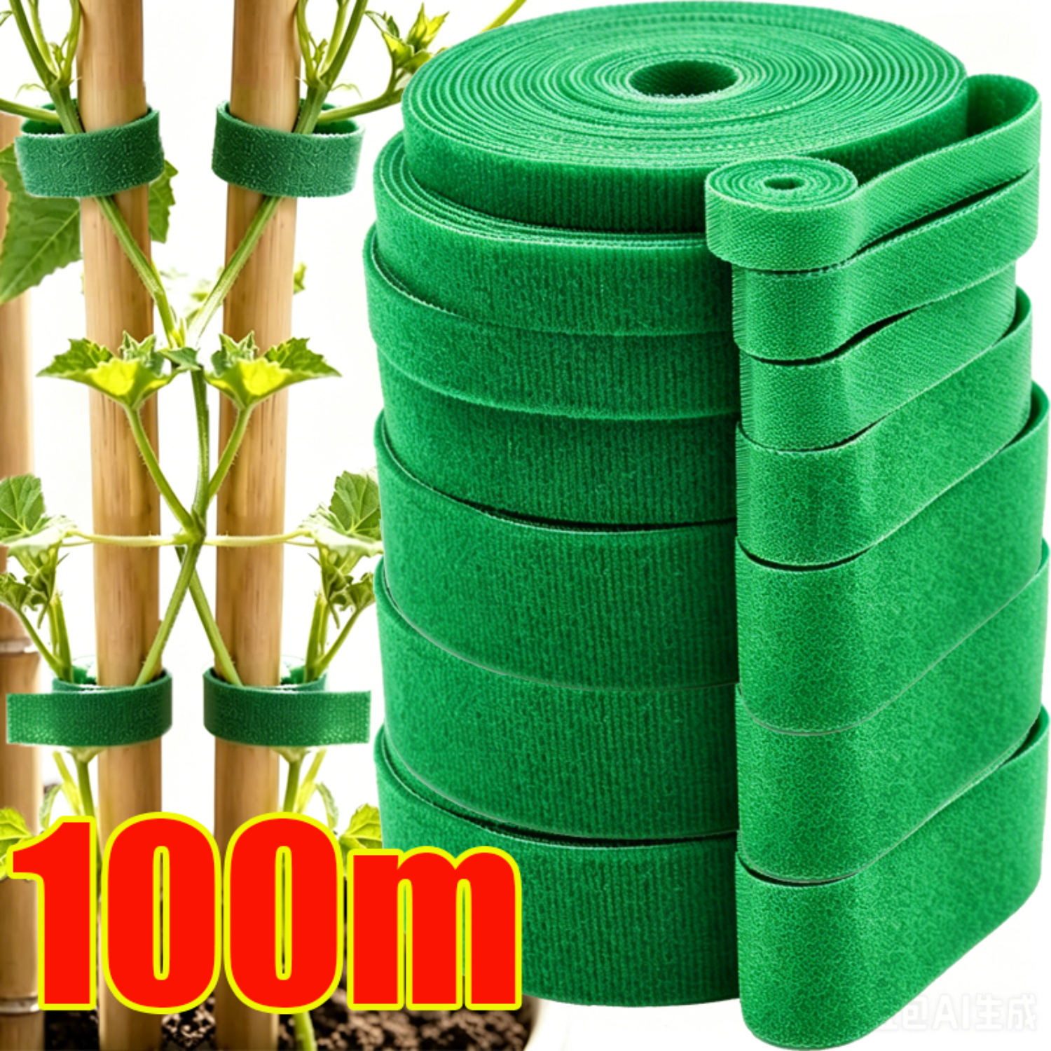 Gear Tie Reusable - 2-100M Adjustable Plant Nylon Cable Tie