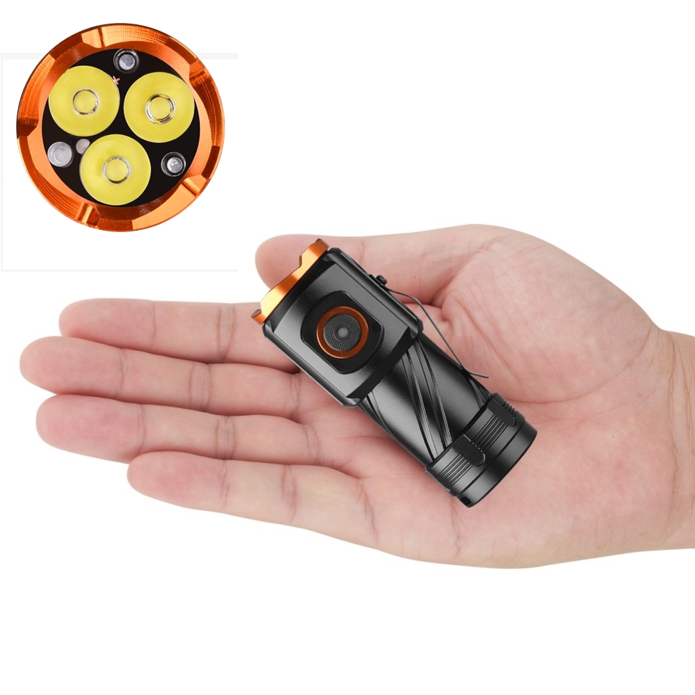 Edc Carry Kit - Mini EDC Flashlight 3x Led High
