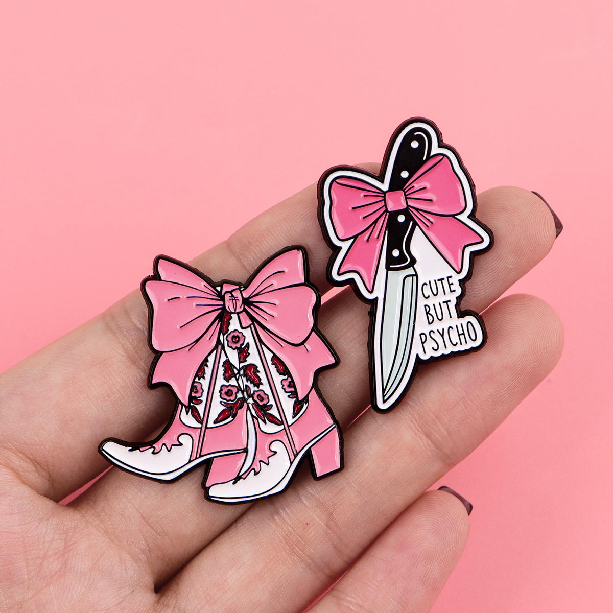 Cowboy Boots Bow Enamel Pin La - Edc Everyday Carry Knives incelemesi ve fiyatı