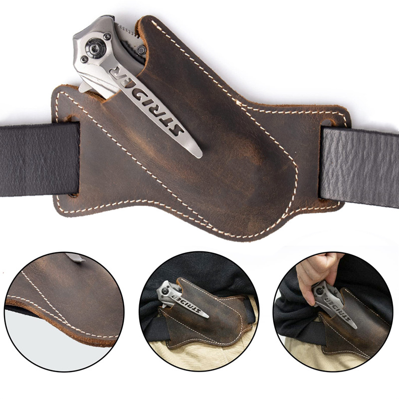 1PC Leather Knives Sheaths Fol - Edc Everyday Carry Knives incelemesi ve fiyatı
