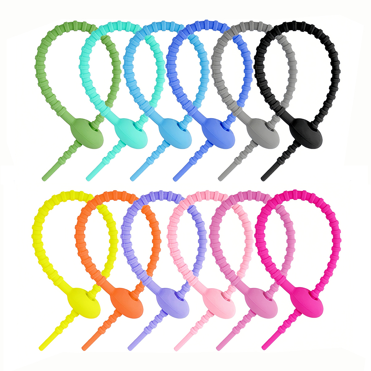 5/10PCS Silicone Reusable Bag  - Gear Tie Reusable incelemesi ve fiyatı