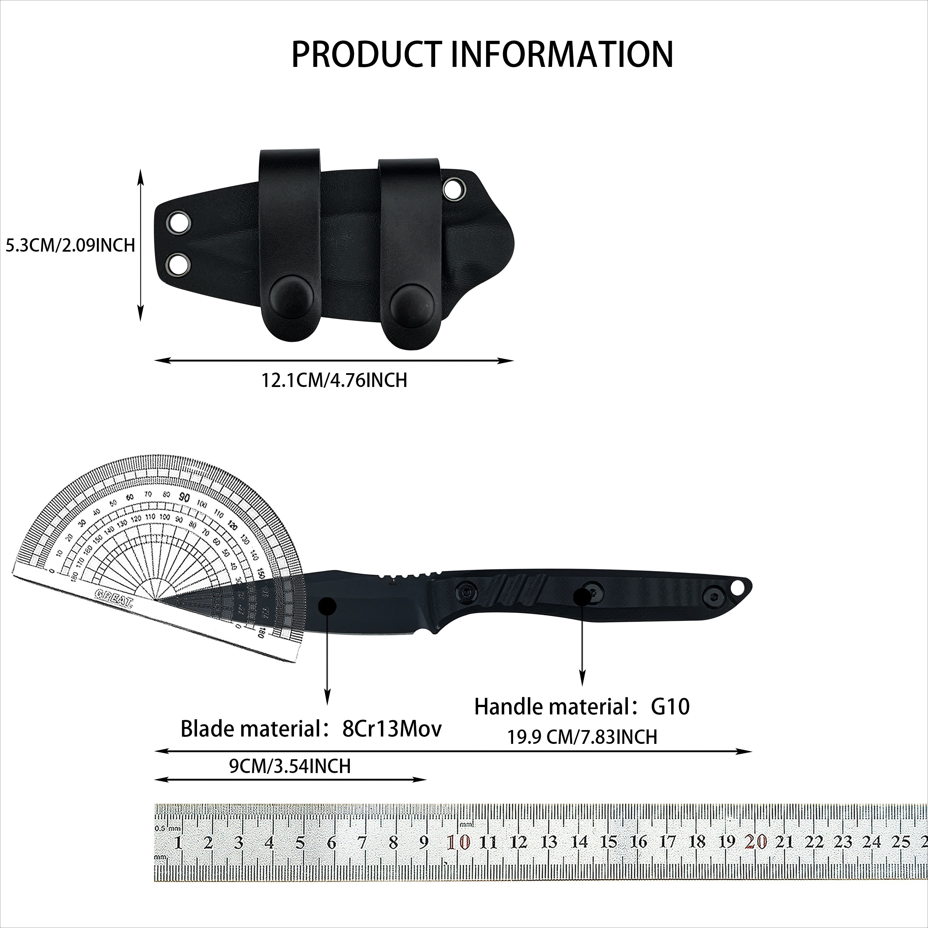 Durable 8Cr13Mov Fixed Knife E - Edc Carry Kit incelemesi ve fiyatı