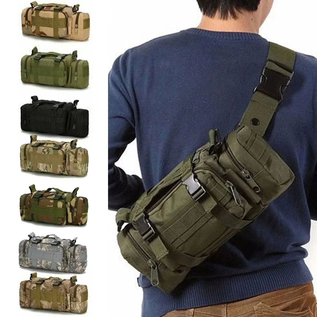 Duffel Waist Bag Molle Waterpr - Edc Carry Bag For Men incelemesi ve fiyatı