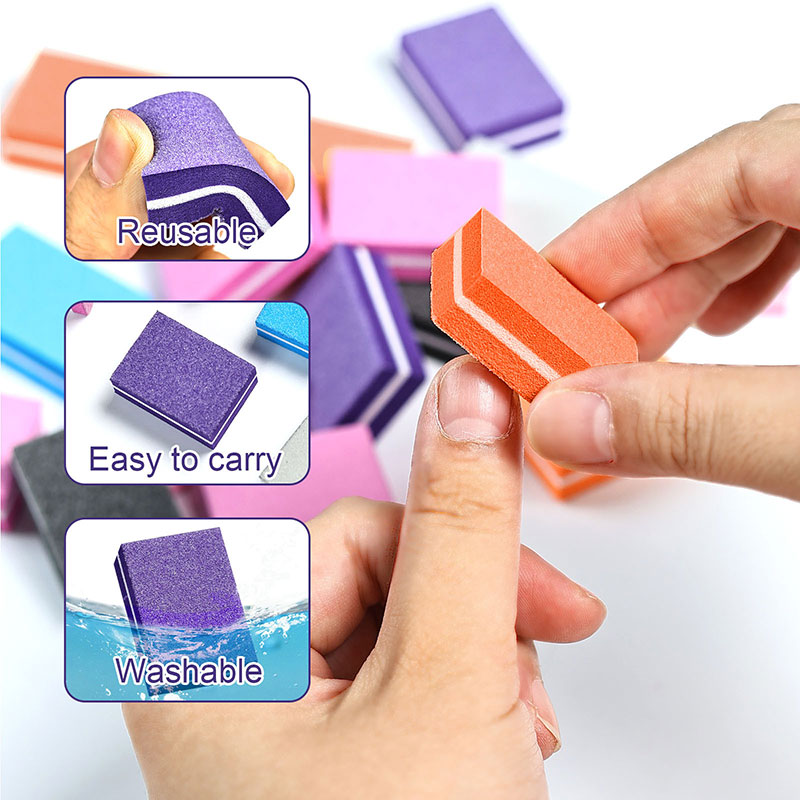 10/50pcs Mini Nails Art Buffer - Nail File Titanium incelemesi ve fiyatı