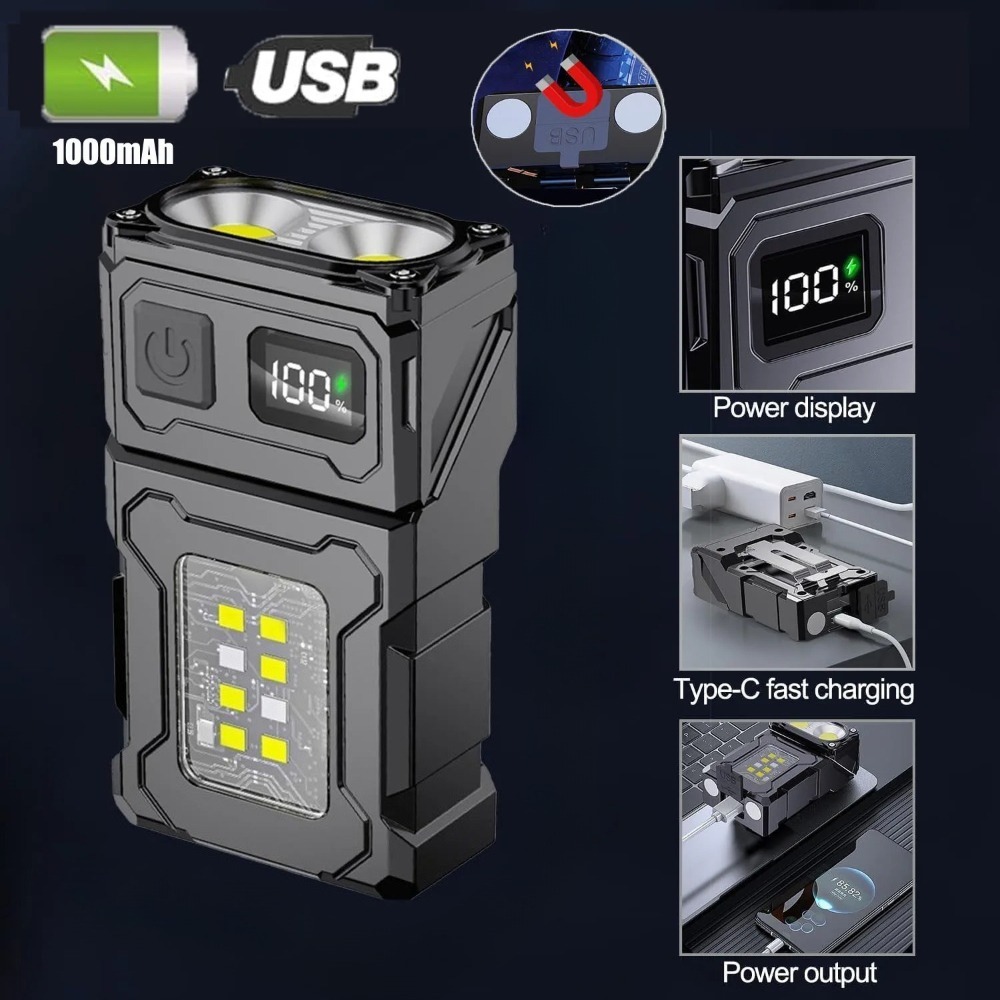 180° Rotatable LED Flashlight  - Keychain Flashlight incelemesi ve fiyatı