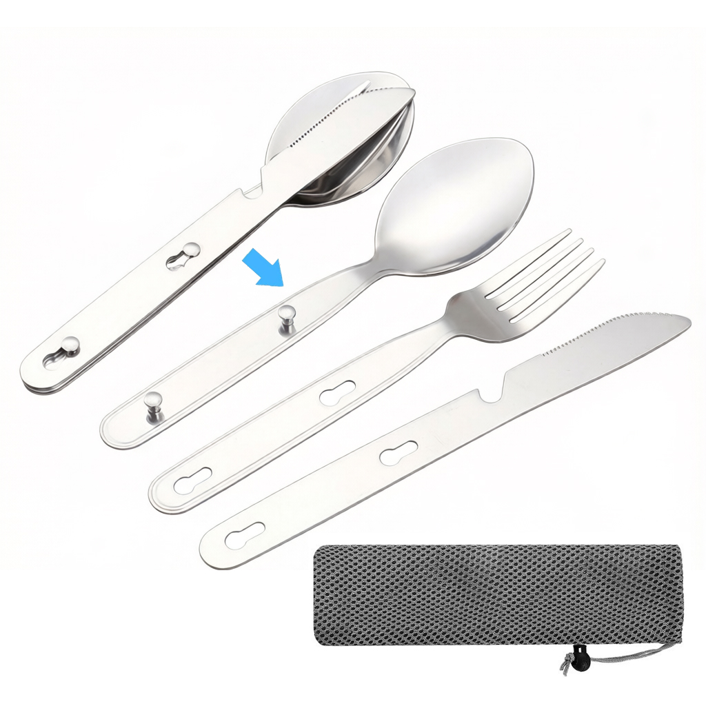 3pcs/set Folding Spoon Fork Kn - Edc Everyday Carry Knives incelemesi ve fiyatı