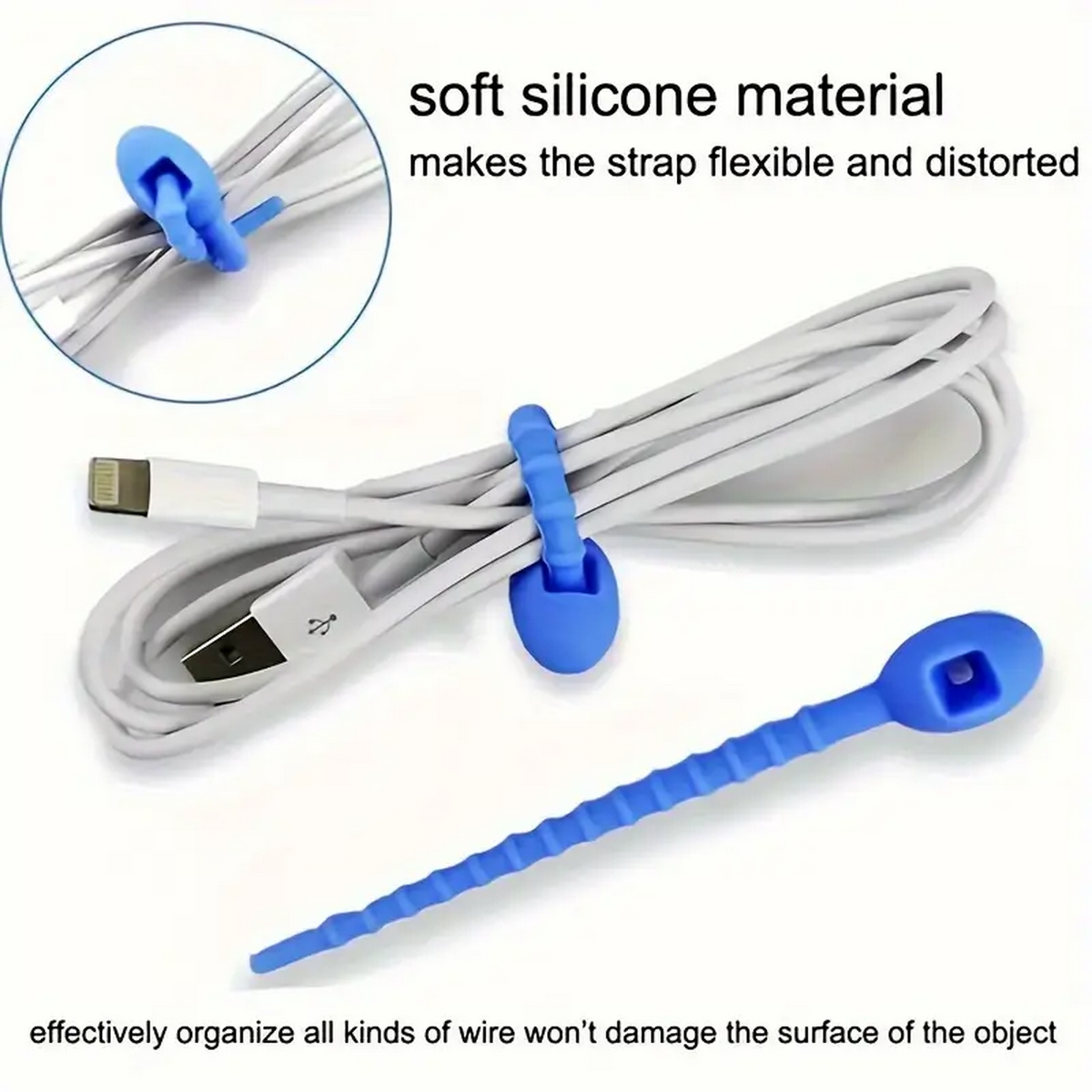 Silicone Reusable Cable Wire O - Gear Tie Reusable incelemesi ve fiyatı