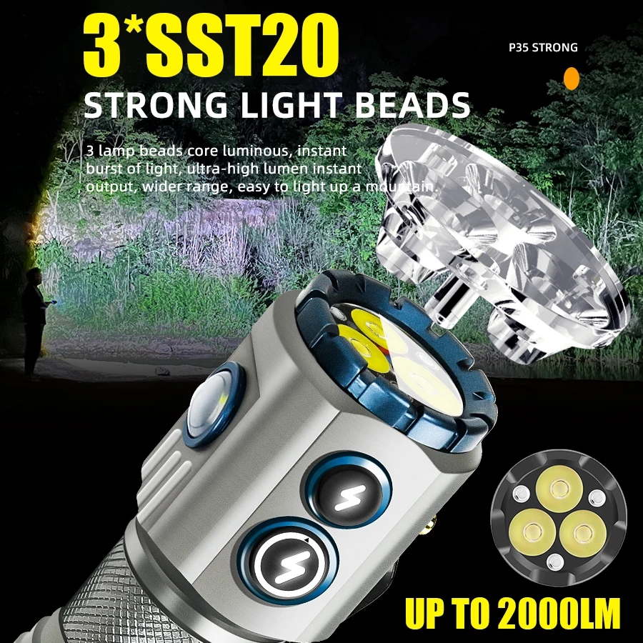 Powerful 2000LM EDC Flashlight - Edc Daily Carry incelemesi ve fiyatı