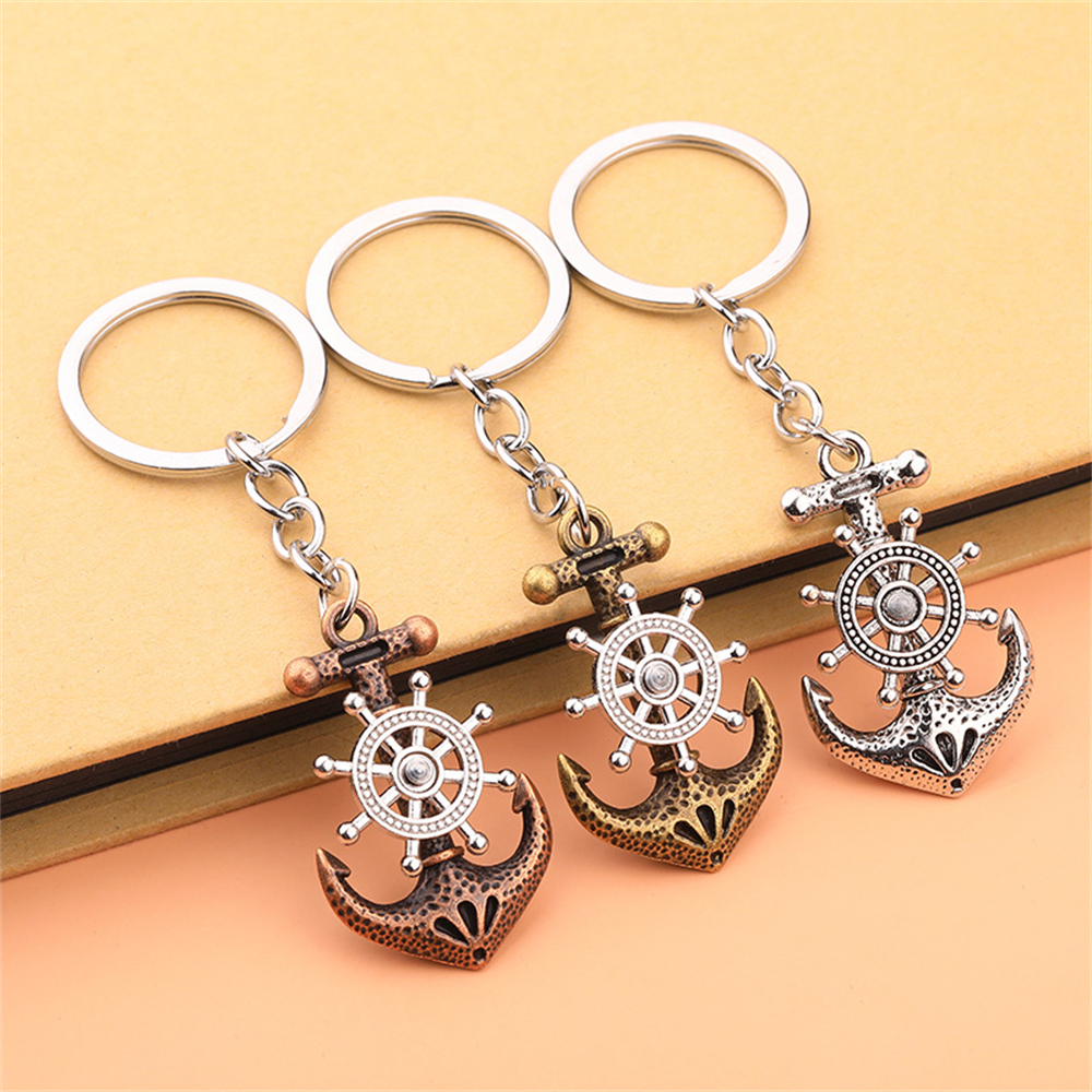 Vintage Anchor Key Chain Swive - Compass Keychain Mini incelemesi ve fiyatı