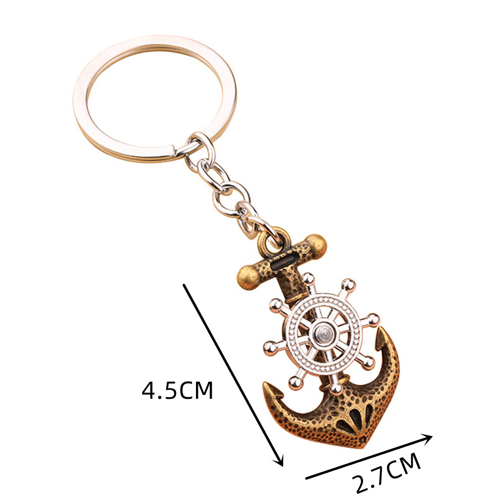 Vintage Anchor Key Chain Swive - Compass Keychain Mini incelemesi ve fiyatı