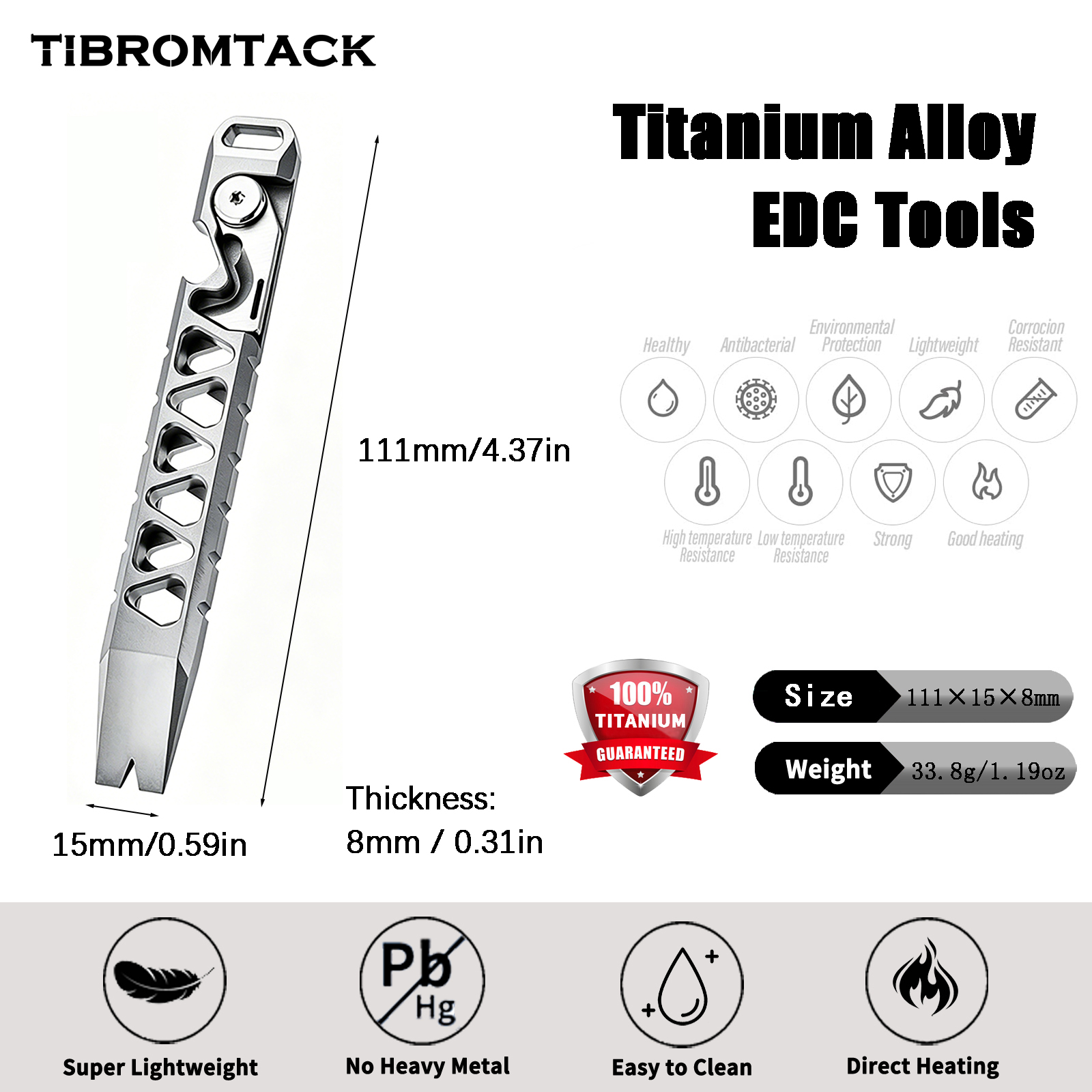 TIBROMTACK Titanium Multi-Func - Edc Every Day Carry おもちゃ incelemesi ve fiyatı