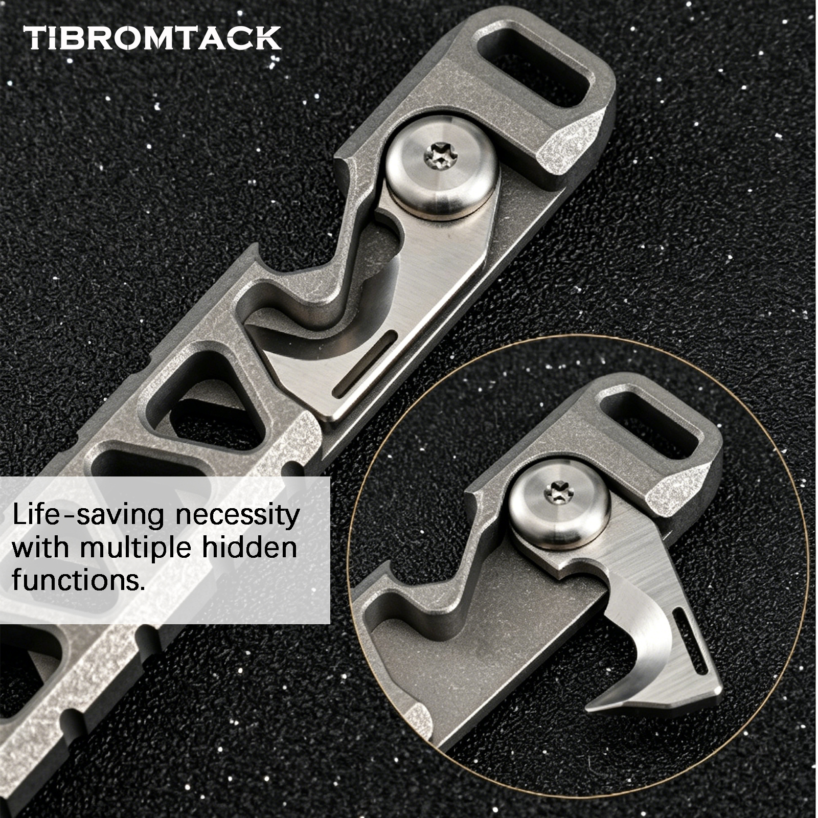 TIBROMTACK Titanium Multi-Func - Edc Every Day Carry おもちゃ incelemesi ve fiyatı