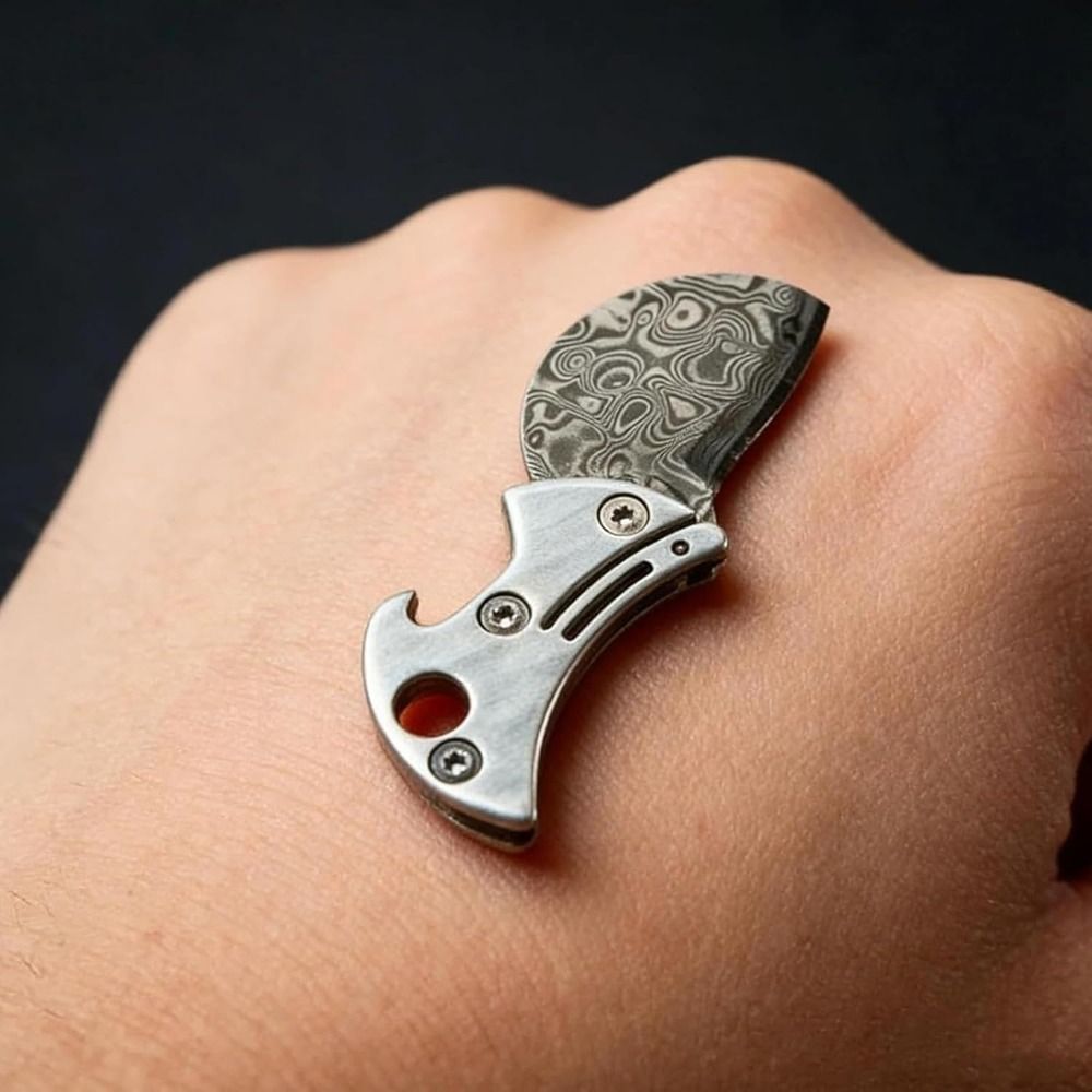Portable Titanium Material Bot - Edc Every Day Carry おもちゃ incelemesi ve fiyatı
