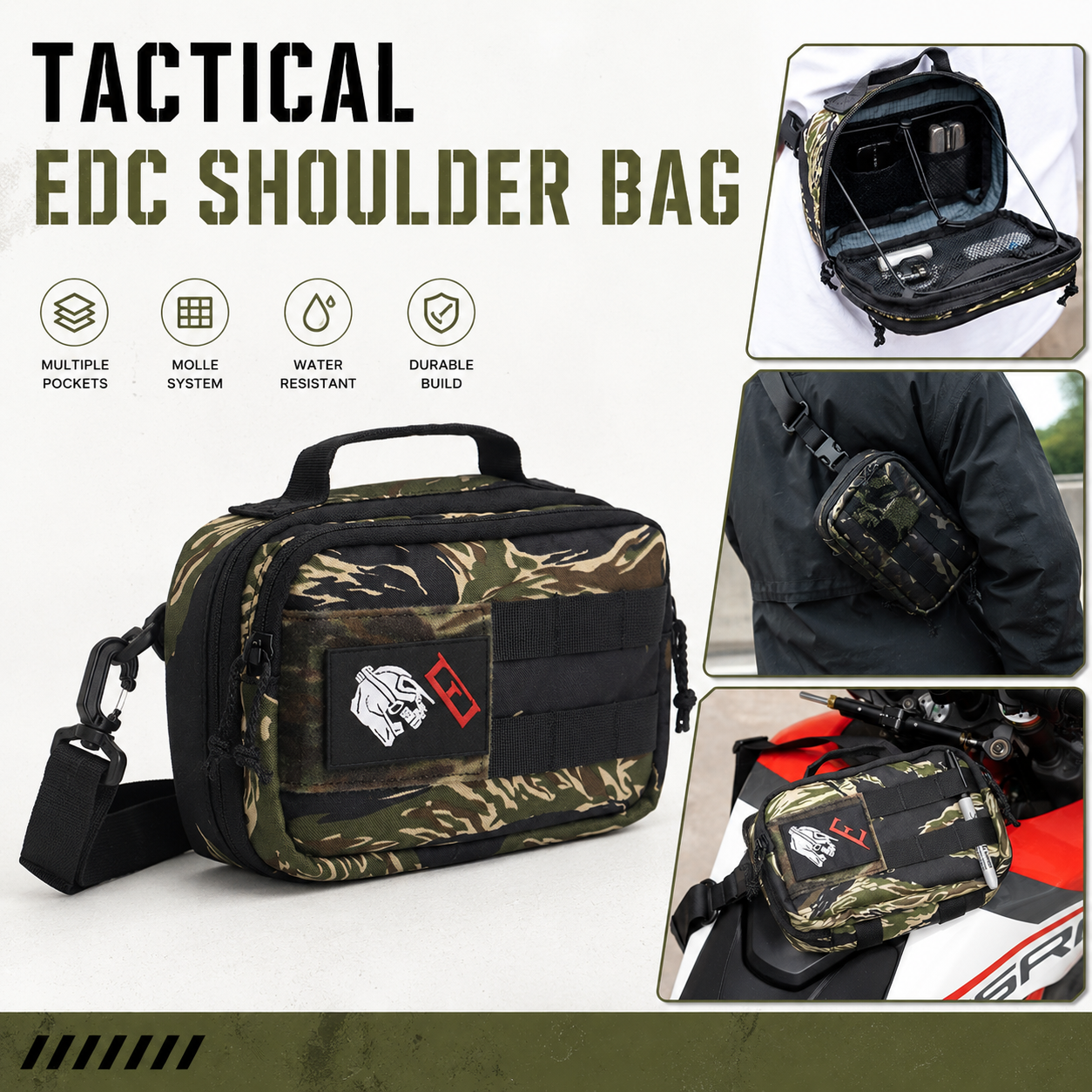 Tactical EDC Shoulder Bag Men  - Edc Carry Bag For Men incelemesi ve fiyatı