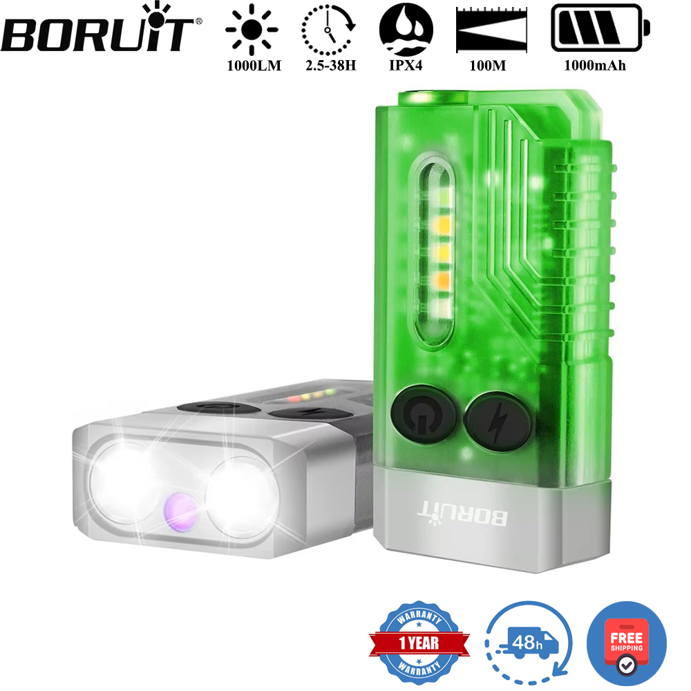 BORUiT V10 Keychain UV LED EDC - Keychain Flashlight incelemesi ve fiyatı
