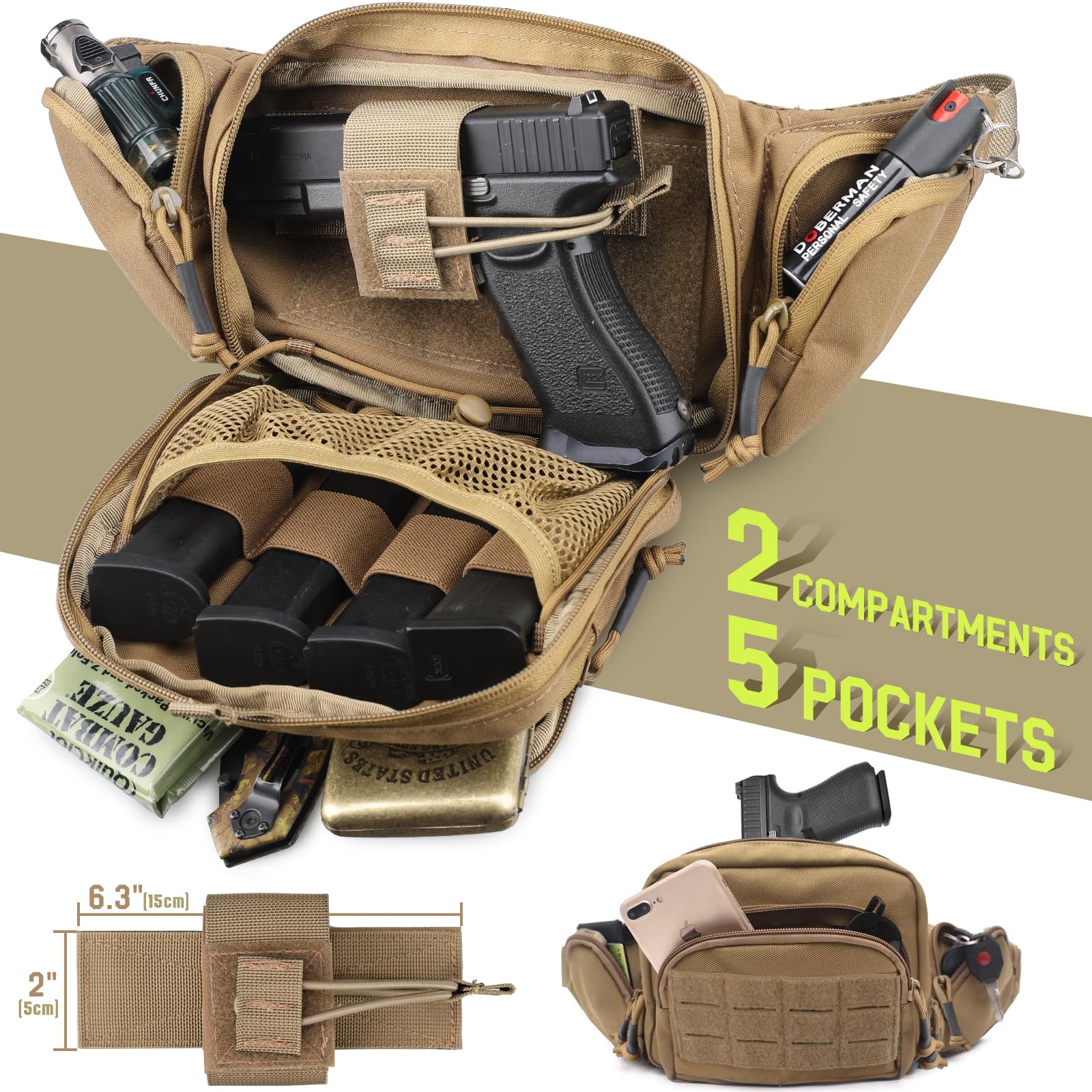 Tactical Concealed Carry Fanny - Edc Concealed Carry Holster incelemesi ve fiyatı