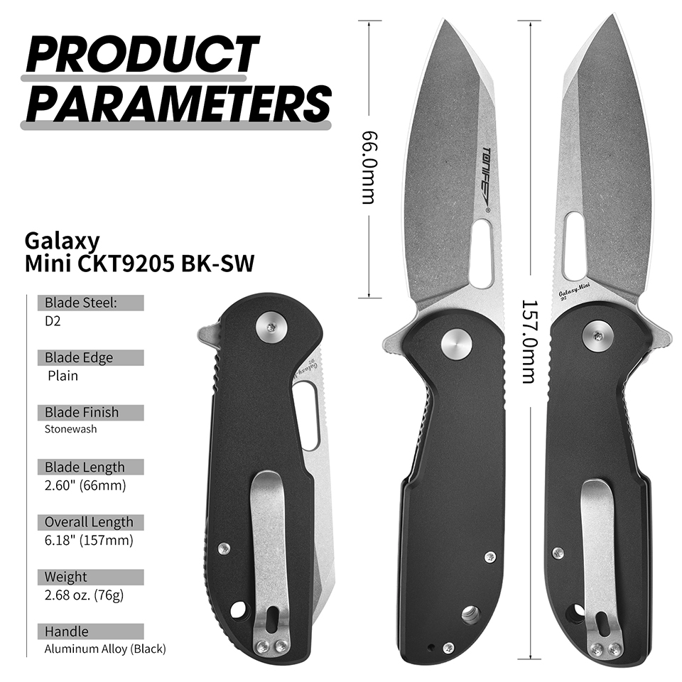 TONIFE Galaxy Mini CKT9205 Fol - Edc Everyday Carry Knives incelemesi ve fiyatı