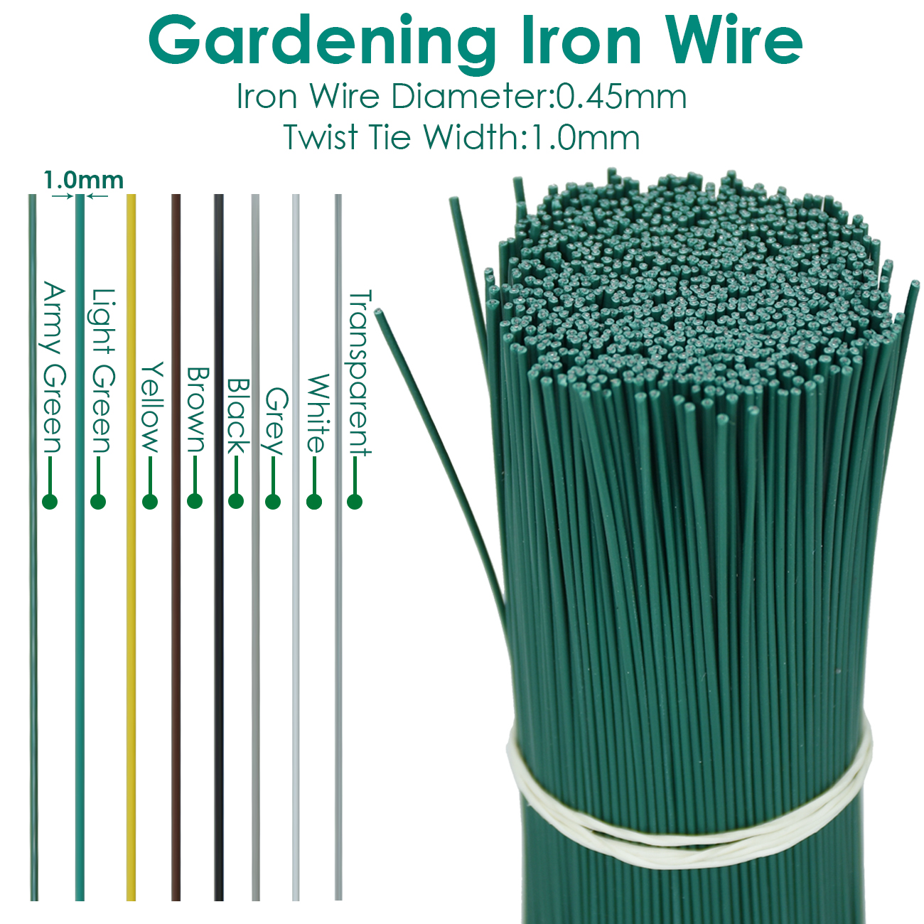 100PCS Gardening ROUND Cable T - Gear Tie Reusable incelemesi ve fiyatı
