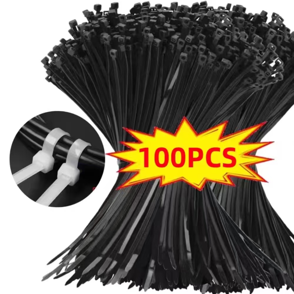 100Pcs Nylon Cable Ties Adjust - Gear Tie Reusable incelemesi ve fiyatı