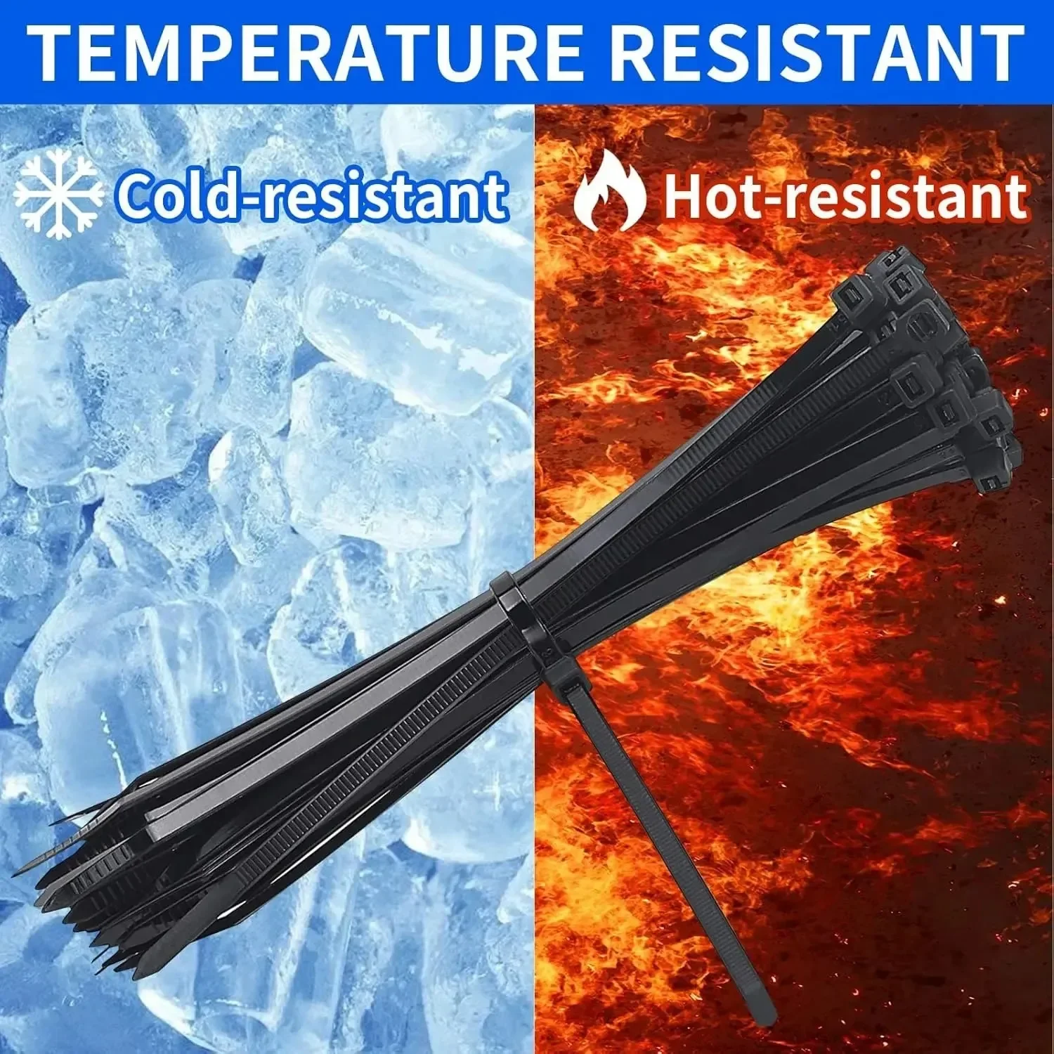 100Pcs Nylon Cable Ties Adjust - Gear Tie Reusable incelemesi ve fiyatı