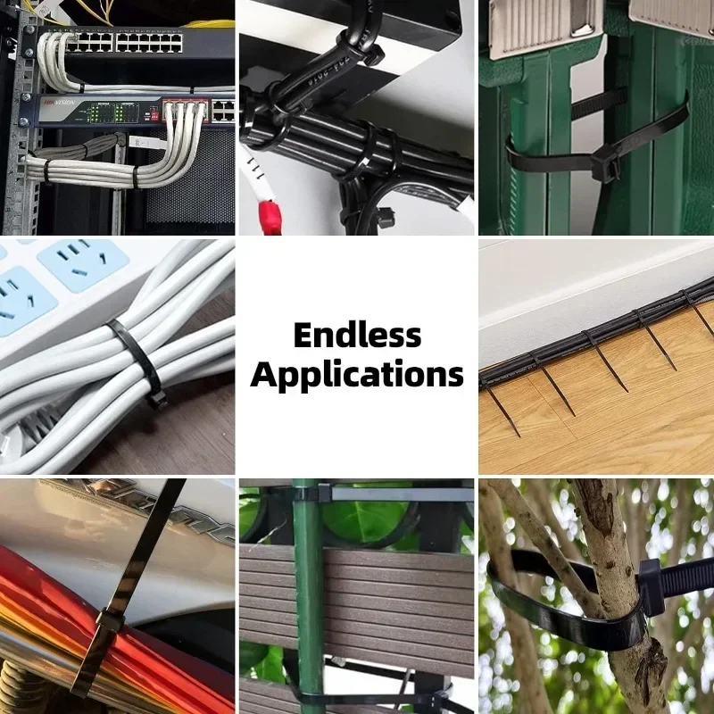 100Pcs Nylon Cable Ties Adjust - Gear Tie Reusable incelemesi ve fiyatı