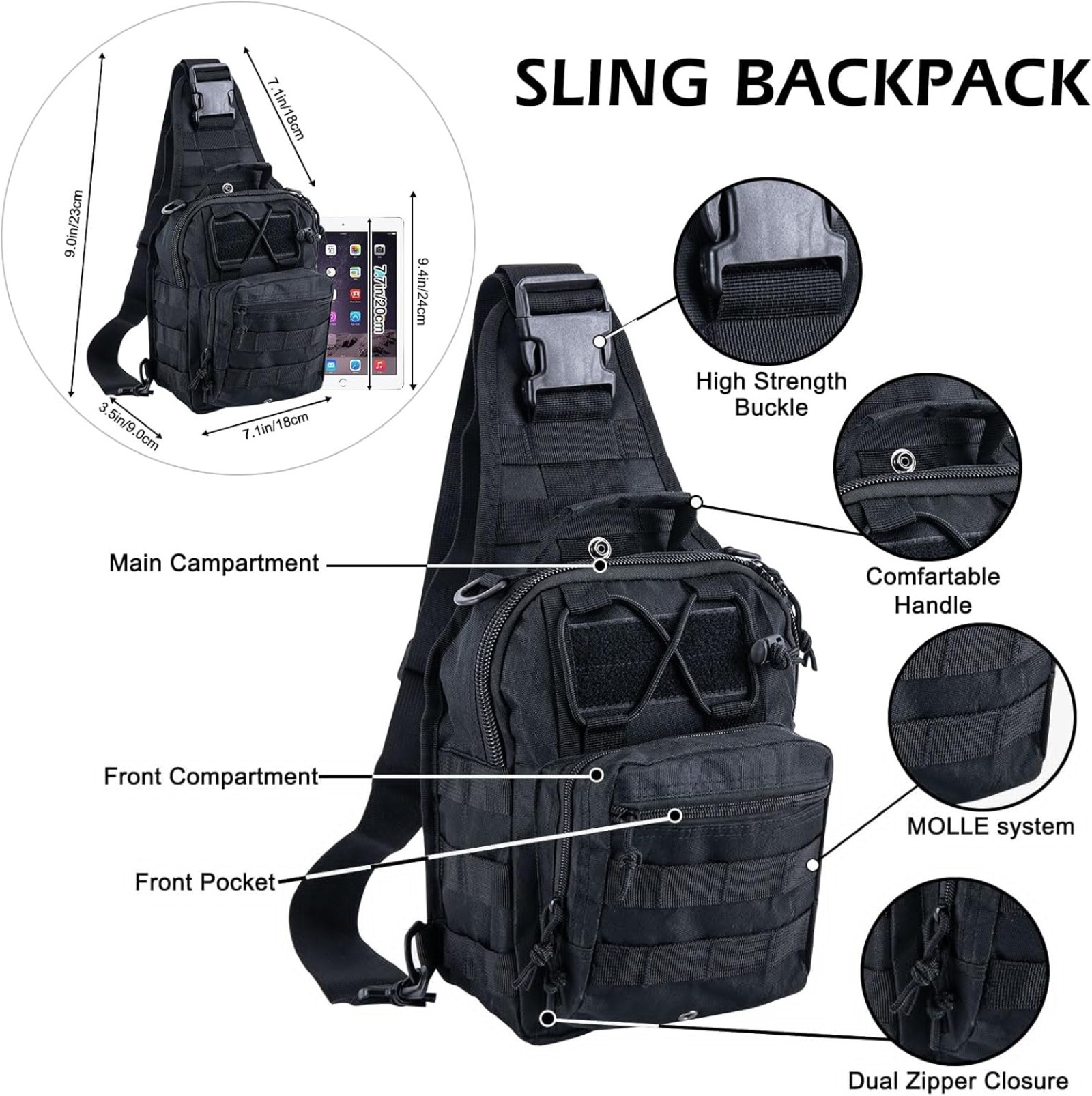 Military Tactical Chest Bag Wa - Edc Carry Bag For Men incelemesi ve fiyatı