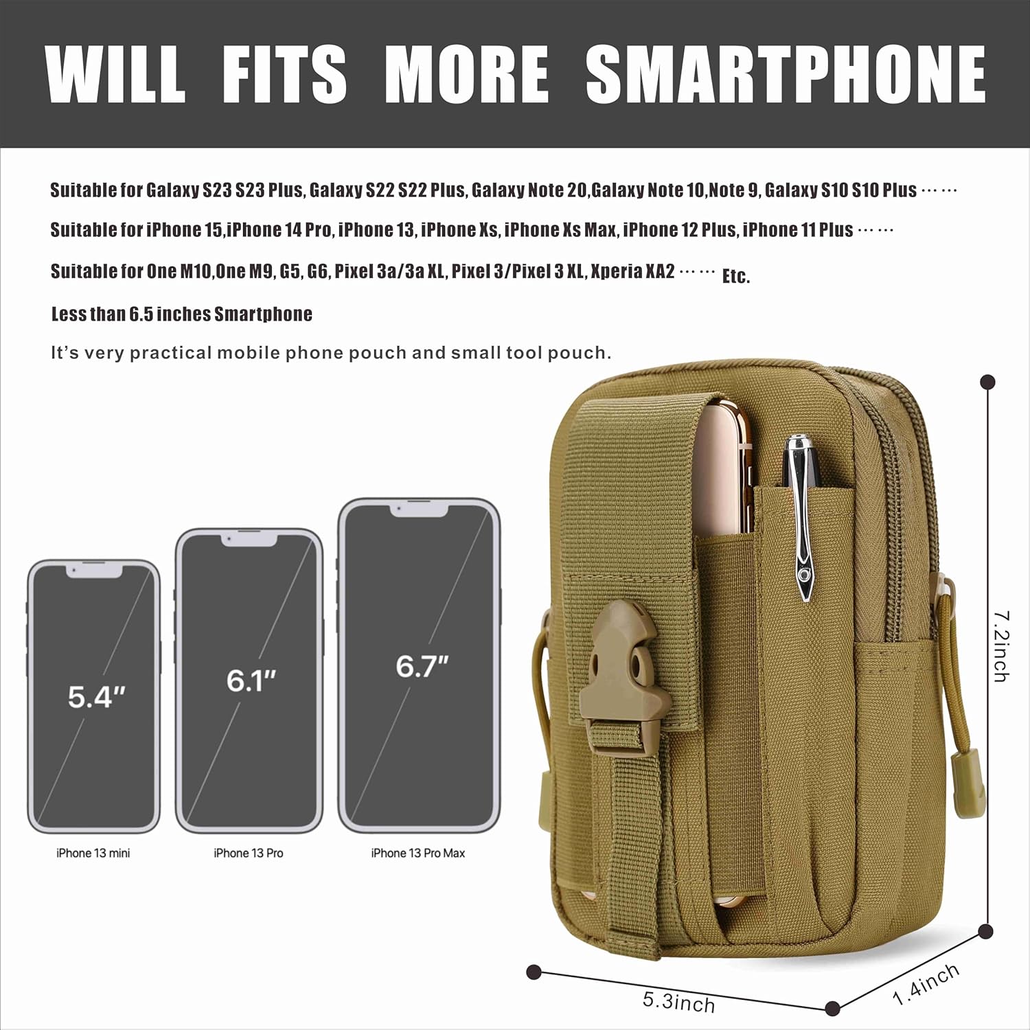 Tactical Waist Pouch EDC Molle - Edc Carry Bag For Men incelemesi ve fiyatı