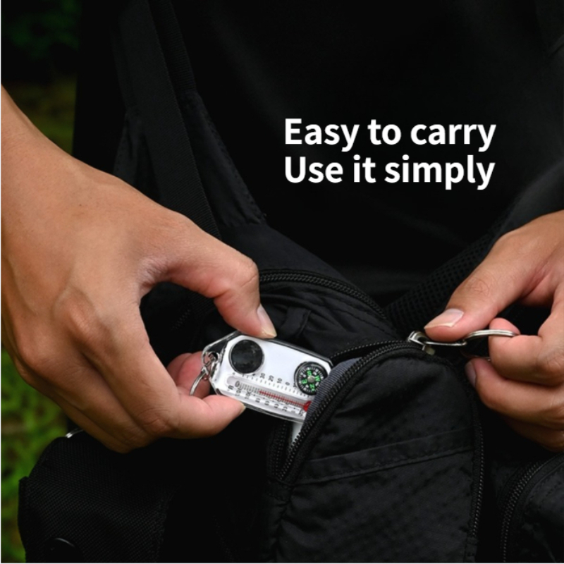 Mini Outdoor Survival Keychain - Compass Keychain Mini incelemesi ve fiyatı